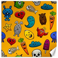 Graffiti Characters Seamless Ornament Canvas 16  X 16  by Bedest