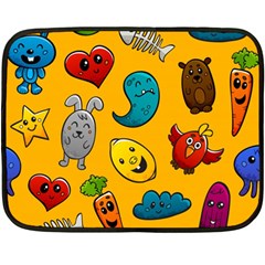 Graffiti Characters Seamless Ornament Fleece Blanket (mini) by Bedest