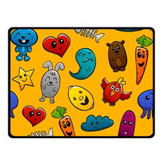 Graffiti Characters Seamless Ornament Two Sides Fleece Blanket (small) by Bedest