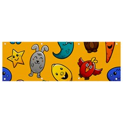 Graffiti Characters Seamless Ornament Banner And Sign 9  X 3  by Bedest