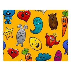 Graffiti Characters Seamless Ornament Premium Plush Fleece Blanket (large) by Bedest