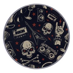 Grunge Seamless Pattern With Skulls Wireless Fast Charger(white) by Bedest