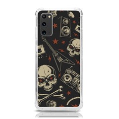 Grunge Seamless Pattern With Skulls Samsung Galaxy S20 6 2 Inch Tpu Uv Case by Bedest