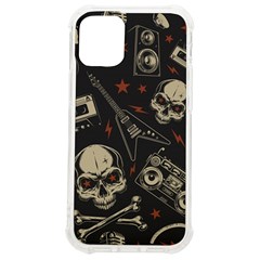 Grunge Seamless Pattern With Skulls Iphone 12 Mini Tpu Uv Print Case	 by Bedest