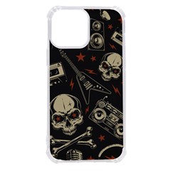 Grunge Seamless Pattern With Skulls Iphone 13 Pro Max Tpu Uv Print Case by Bedest