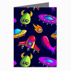 Space Pattern Greeting Card