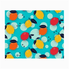 Pop Art Style Citrus Seamless Pattern Small Glasses Cloth (2 Sides) by Bedest