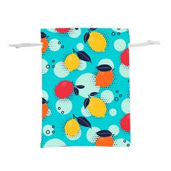 Pop Art Style Citrus Seamless Pattern Lightweight Drawstring Pouch (l) by Bedest