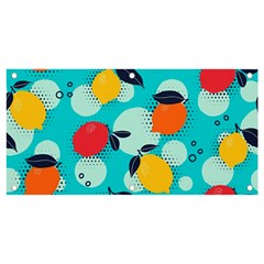 Pop Art Style Citrus Seamless Pattern Banner And Sign 4  X 2 