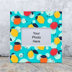 Pop Art Style Citrus Seamless Pattern White Box Photo Frame 4  X 6  by Bedest