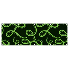 Snakes Seamless Pattern Banner And Sign 12  X 4  by Bedest