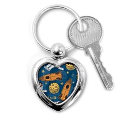 Missile Pattern Key Chain (heart) by Bedest