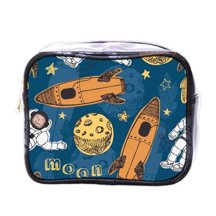 Missile Pattern Mini Toiletries Bag (One Side)