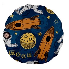 Missile Pattern Large 18  Premium Round Cushions by Bedest