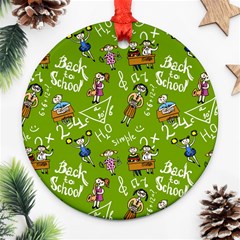 Seamless Pattern With Kids Ornament (round) by Bedest