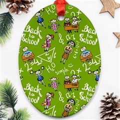 Seamless Pattern With Kids Ornament (oval) by Bedest