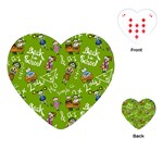 Seamless Pattern With Kids Playing Cards Single Design (Heart) Front