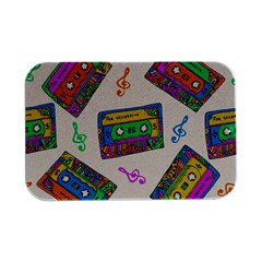 Seamless Pattern With Colorful Cassettes Hippie Style Doodle Musical Texture Wrapping Fabric Vector Open Lid Metal Box (silver)   by Bedest