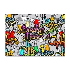 Hip Hop Background Sticker A4 (10 Pack) by Bedest