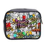 Hip Hop Background Mini Toiletries Bag (Two Sides) Back