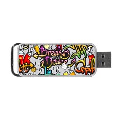 Hip Hop Background Portable Usb Flash (one Side)