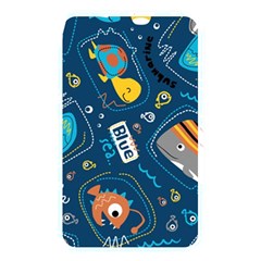 Seamless Pattern Vector Submarine With Sea Animals Cartoon Memory Card Reader (Rectangular)