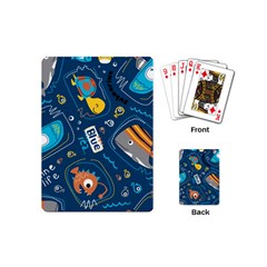 Seamless Pattern Vector Submarine With Sea Animals Cartoon Playing Cards Single Design (Mini)