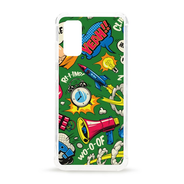 Pop Art Colorful Seamless Pattern Samsung Galaxy S20 6.2 Inch TPU UV Case