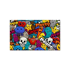 Graffiti Characters Seamless Pattern Sticker (rectangular) by Bedest