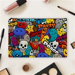 Graffiti Characters Seamless Pattern Cosmetic Bag (Large) Front