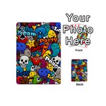 Graffiti Characters Seamless Pattern Playing Cards 54 Designs (Mini) Front - Spade2