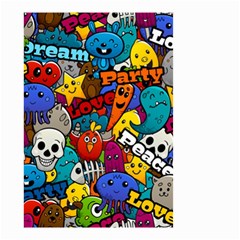 Graffiti Characters Seamless Pattern Small Garden Flag (two Sides) by Bedest