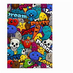 Graffiti Characters Seamless Pattern Large Garden Flag (two Sides) by Bedest