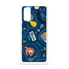 Seamless Pattern Vector Submarine With Sea Animals Cartoon Samsung Galaxy S20 6 2 Inch Tpu Uv Case