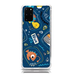 Seamless Pattern Vector Submarine With Sea Animals Cartoon Samsung Galaxy S20Plus 6.7 Inch TPU UV Case