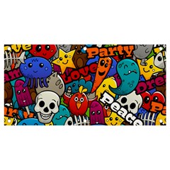 Graffiti Characters Seamless Pattern Banner And Sign 4  X 2 