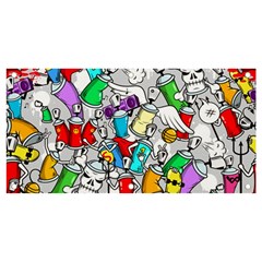 Graffity Characters Seamless Pattern Art Banner And Sign 4  X 2 