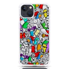 Graffity Characters Seamless Pattern Art Iphone 13 Tpu Uv Print Case by Bedest