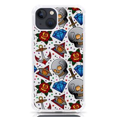 Full Color Flash Tattoo Patterns Iphone 13 Tpu Uv Print Case by Bedest