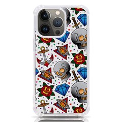 Full Color Flash Tattoo Patterns Iphone 13 Pro Tpu Uv Print Case by Bedest