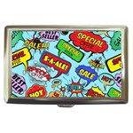 Comic Bubbles Seamless Pattern Cigarette Money Case Front