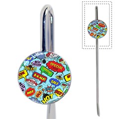 Comic Bubbles Seamless Pattern Book Mark by Bedest