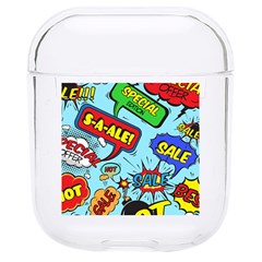 Comic Bubbles Seamless Pattern Hard Pc Airpods 1/2 Case by Bedest