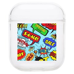 Comic Bubbles Seamless Pattern Soft Tpu Airpods 1/2 Case by Bedest