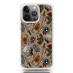 Tattoo Pattern Iphone 13 Pro Tpu Uv Print Case by Bedest