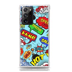 Comic Bubbles Seamless Pattern Samsung Galaxy Note 20 Ultra Tpu Uv Case by Bedest