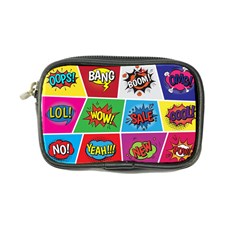 Pop Art Comic Vector Speech Cartoon Bubbles Popart Style With Humor Text Boom Bang Bubbling Expressi Coin Purse by Bedest