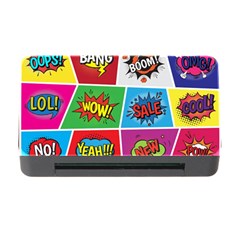 Pop Art Comic Vector Speech Cartoon Bubbles Popart Style With Humor Text Boom Bang Bubbling Expressi Memory Card Reader With Cf by Bedest