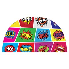 Pop Art Comic Vector Speech Cartoon Bubbles Popart Style With Humor Text Boom Bang Bubbling Expressi Anti Scalding Pot Cap by Bedest