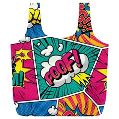 Comic Colorful Seamless Pattern Full Print Recycle Bag (xxxl)